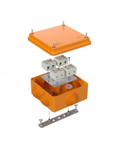 Коробка огнестойкая 100х100х50 для о/п (40-0300-FR6.0-8). Коробка огнестойкая для открытой установки. Промрукав в Череповце