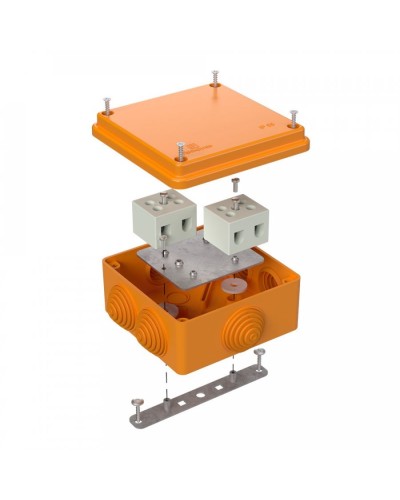 Коробка огнестойкая 100х100х50 для о/п (40-0300-FR10.0-4). Коробка огнестойкая для открытой установки. Промрукав в Череповце