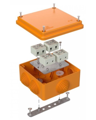 Коробка огнестойкая 100х100х50 для о/п (40-0300-FR2.5-8). Коробка огнестойкая для открытой установки. Промрукав в Череповце
