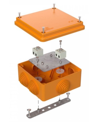 Коробка огнестойкая 100х100х50 (40-0300-FR1.5-4). Коробка огнестойкая для открытой установки. Промрукав в Череповце