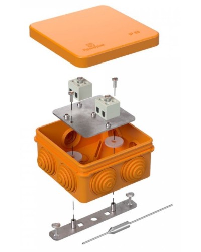 Коробка огнестойкая 80х80х40 (40-0210-FR2.5-4-П). Коробка огнестойкая для открытой установки. Промрукав в Череповце