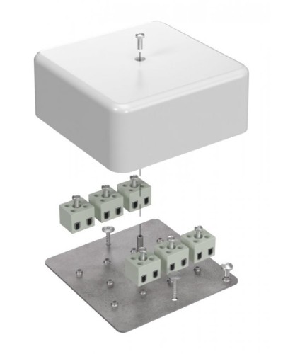 Коробка огнестойкая 103х103х45 (латунь) (40-0470-FR2.5-12-Е60). Коробка огнестойкая для открытой установки. Промрукав в Череповце