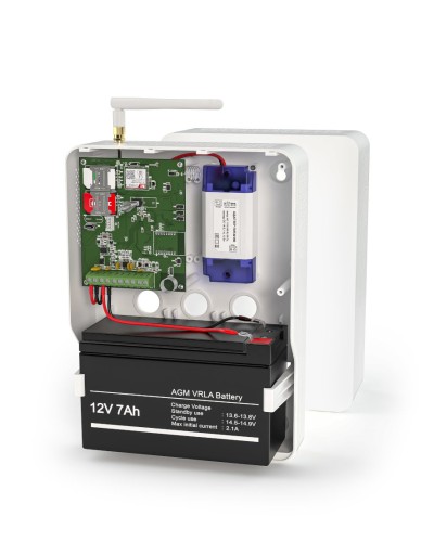 Контакт GSM-14А v.3 (в корпусе под АКБ 1,2-7 Ач с БРП 12V 1А). Панель охранная радиоканальная. Ритм в Череповце