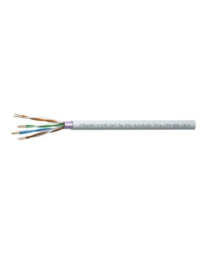 СПЕЦЛАН F/UTP Cat 5e PVC 4х2х0,52. Кабель «витая пара» (LAN) для структурированных систем связи. Спецкабель в Череповце