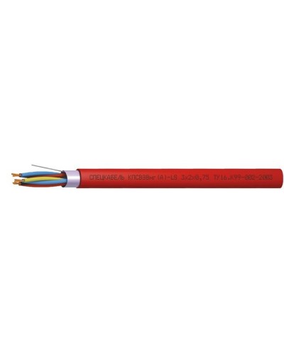 КПСВЭВнг(А)-LS 3х2х0,75 (Спецкабель). Кабель симметричный для систем сигнализации и управления, групповой прокладки, с пониженным дымо- и газовыделением. Спецкабель в Череповце