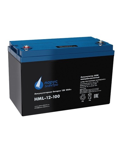 HML-12-100. Аккумулятор герметичный свинцово-кислотный. Связь инжиниринг в Череповце